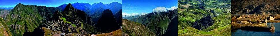 Macchu Picchu, Colca, Titicaca